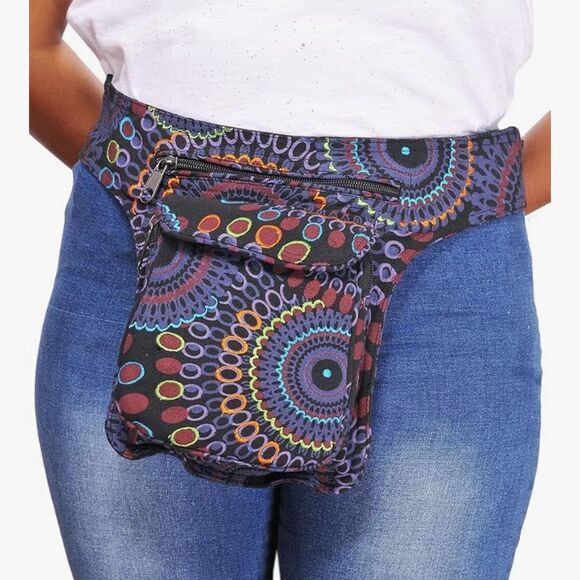 The Collection Royal Handmade Festival Waistpack Boho Hippie Bag Fanny Pack - Picture 3 of 8